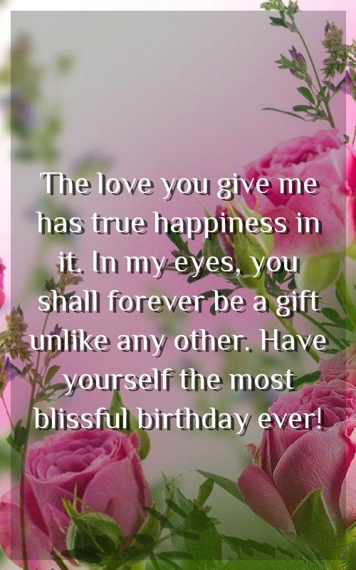 birthday wishes for wife in english language